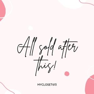 Everything below here is *SOLD*